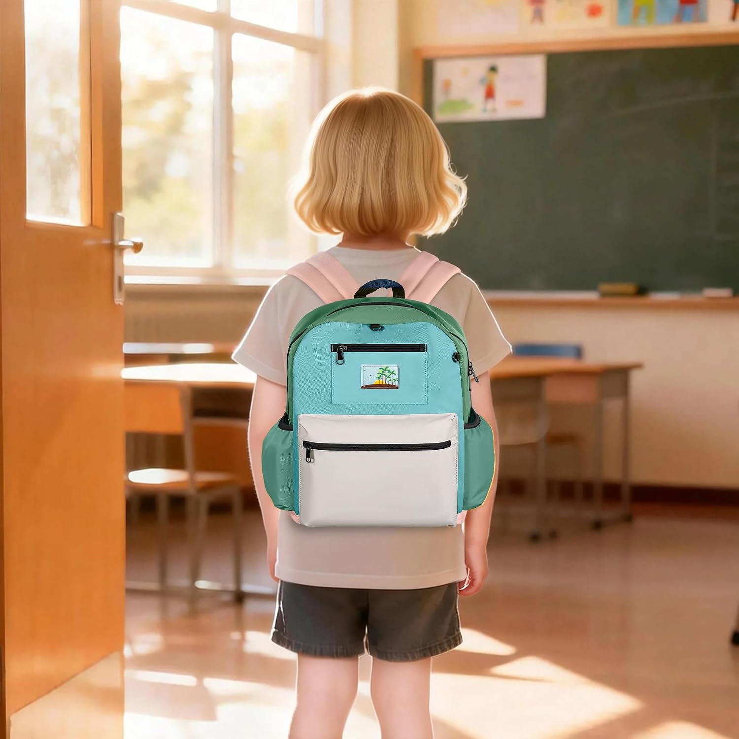 Toddler Backpack for Boys 2-5: Kids Backpack Preschool Kindergarten Daycare Backpack, Green Grey