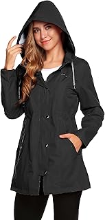 black rain jacket womens