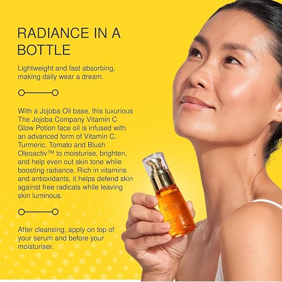 The Jojoba Company Vitamin C Glow Potion Brightening Face Oil, 30ml