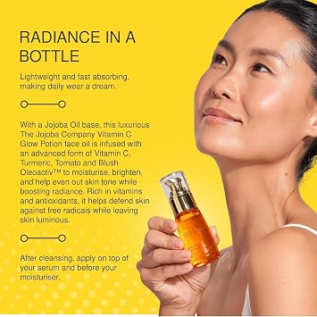 The Jojoba Company Vitamin C Glow Potion Brightening Face Oil, 30ml