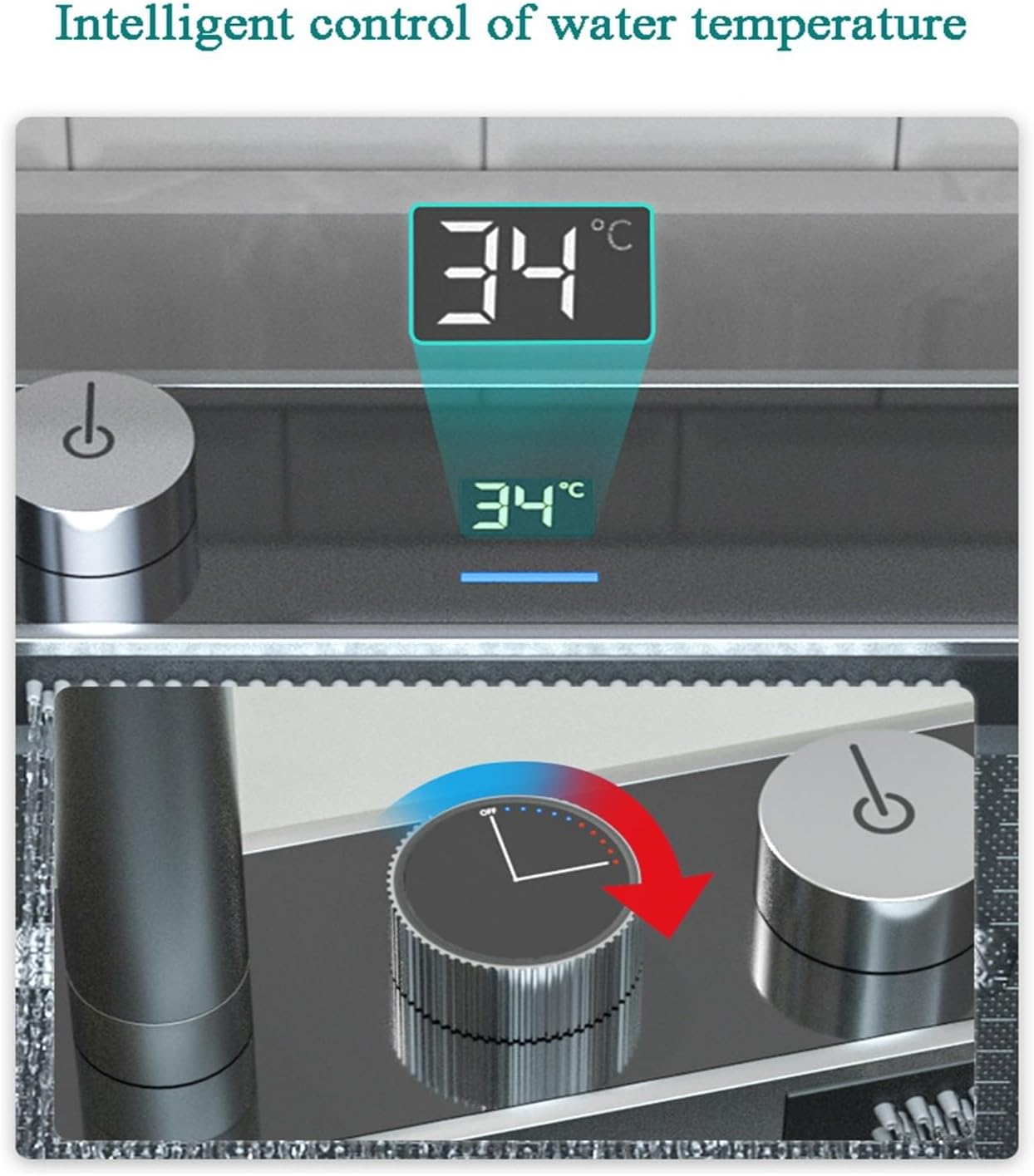 304 Stainless Steel Kitchen Sink Waterfall Large Single-tank Vegetable Basin Cup Washer Bowl With Waterfall Faucet