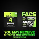 Gillette Mens Razor Blade Refills with Exfoliating Bar by GilletteLabs, Compatible Only with GilletteLabs Razors with Exfoliating Bar and Heated Razor, 4 Razor Blade Cartridges gallery image