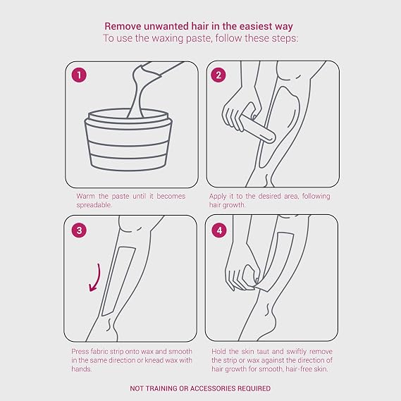 Depil Bella Paste Full Body Sugar Natural Wax Hair Removal, Professional or Personal Use, 100% Natural, Vegan, Organic, for All Skin Types, (1300 g)