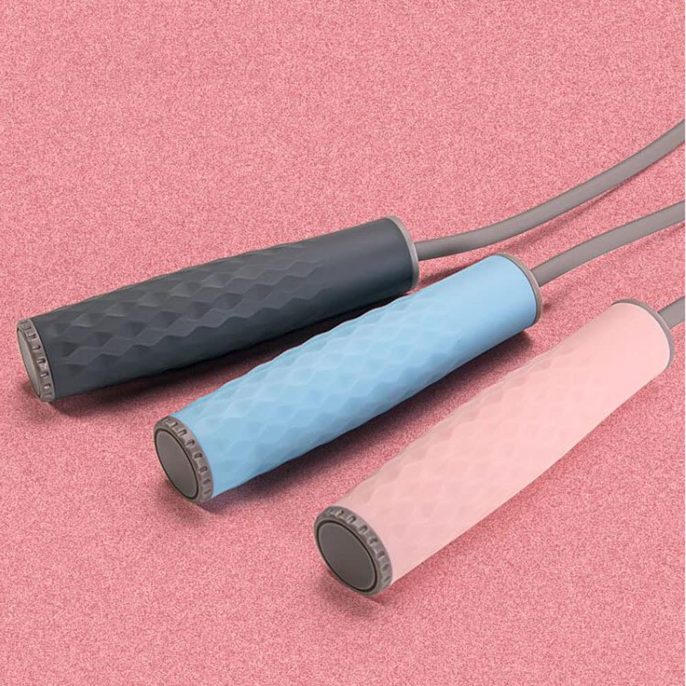 Lunghezza Regolabile Skripping Rope Skipping Professional Skipping Rope con Comodo Silicone Manette Pesanti Corde di Salto