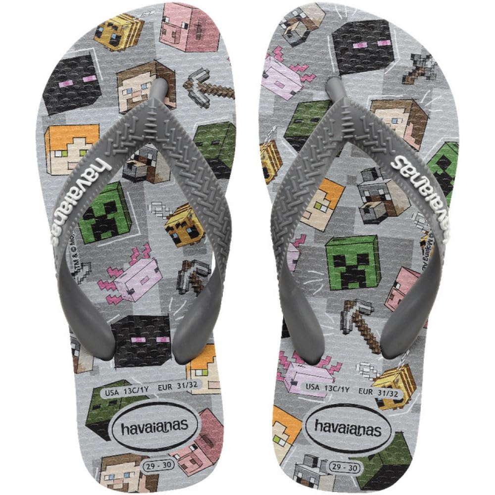 Havaianas Kids Minecraft - Infradito Ragazzi, Steel Gray,-image