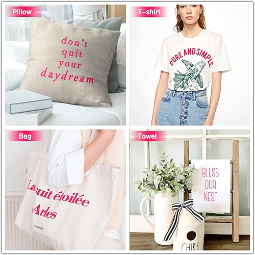 Miniatura 289 de HTVRONT - Rollo de vinilo termotransferible, 12 in x 8 ft, para diseños en camisetas, fácil de cortar y despegar, para planchar y máquinas Cricut