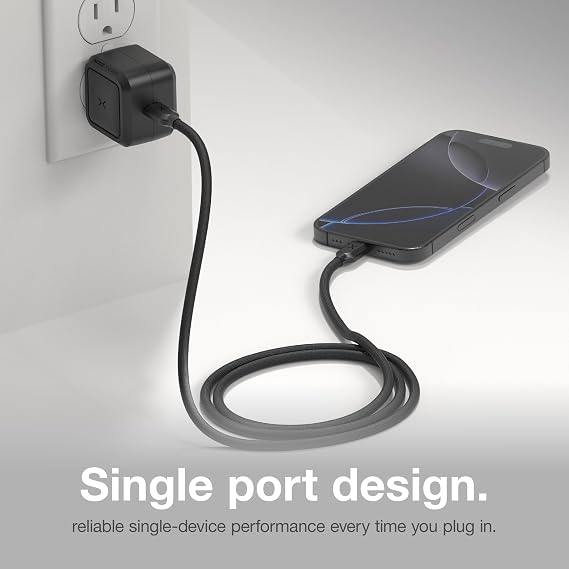 NOCO XGrid X30 30W USB-C GaN Wall Charger Block with Power Delivery | Single USB-C Port, PD 3.0, QC 4.0& PPS Fast Charging, Foldable Compact Design, Charges All USB-C Devices, UL Certified