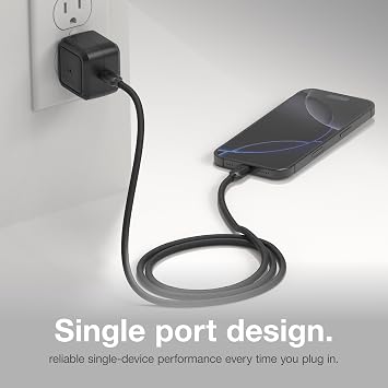 NOCO XGrid X30 30W USB-C GaN Wall Charger Block with Power Delivery | Single USB-C Port, PD 3.0, QC 4.0& PPS Fast Charging, Foldable Compact Design, Charges All USB-C Devices, UL Certified