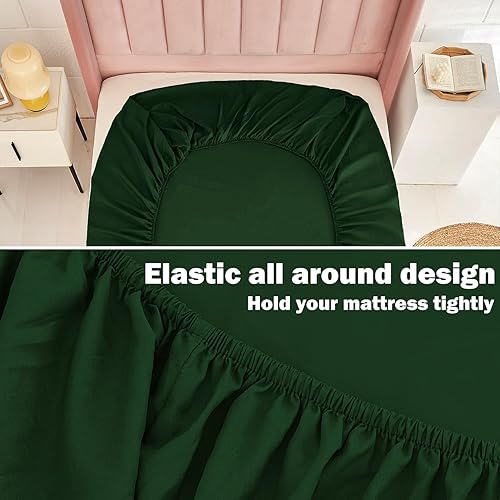 Miniatura 6 de MICORAL ProBreathing - Juego de sábanas matrimonial de 6 piezas, 60% microfibra, 40% rayón derivado de bambú, bolsillo profundo de 16 pulgadas,