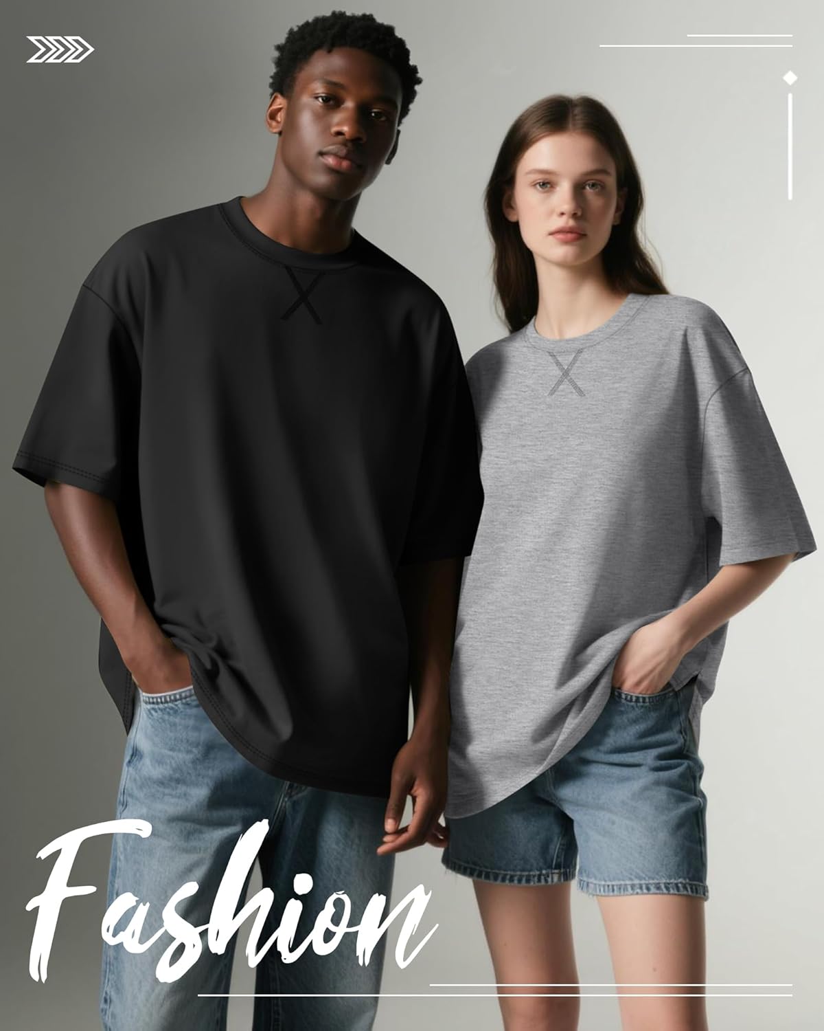 Neer 3 Pack Men's Oversized T Shirts Lightweight Crew Neck Tees Short Sleeve Loose Fit Tops Soft Casual Basic Blouse