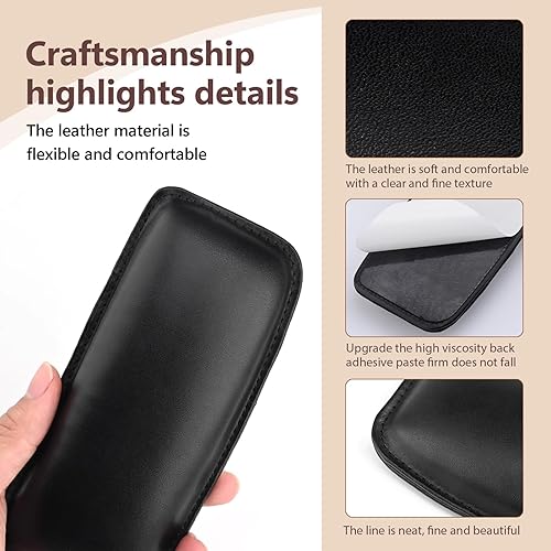 Miniatura 4 de Yumfugu 2 cojines protectores para consola central de automóvil, 7.0 x 3.1 pulgadas, impermeables, de esponja suave, para marco de vehículo,