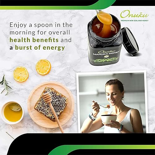 Miniatura 7 de Onuku Premium New Zealand UMF 20+MGO 830+ (250G) Auténtica miel de manuka  100% puro propiedades ricas en minerales sin OMG sin pasteurizar miel