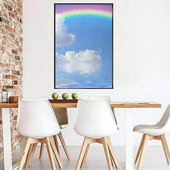 Amazon.co.jp: 1000ピース ジグソーパズル 虹 海 空(8) 大人用 木製