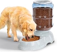 Kenond 3 Gallon Automatic Dog Feeder Gravity Dispenser for Large Breeds - 6-15 Days Feeding
