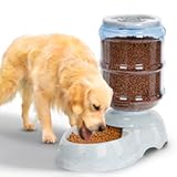 Kenond 3 Gallon Gravity Feeder&comma; Automatic Dog Feeder&comma; Dog Food Dispenser for Large Breed