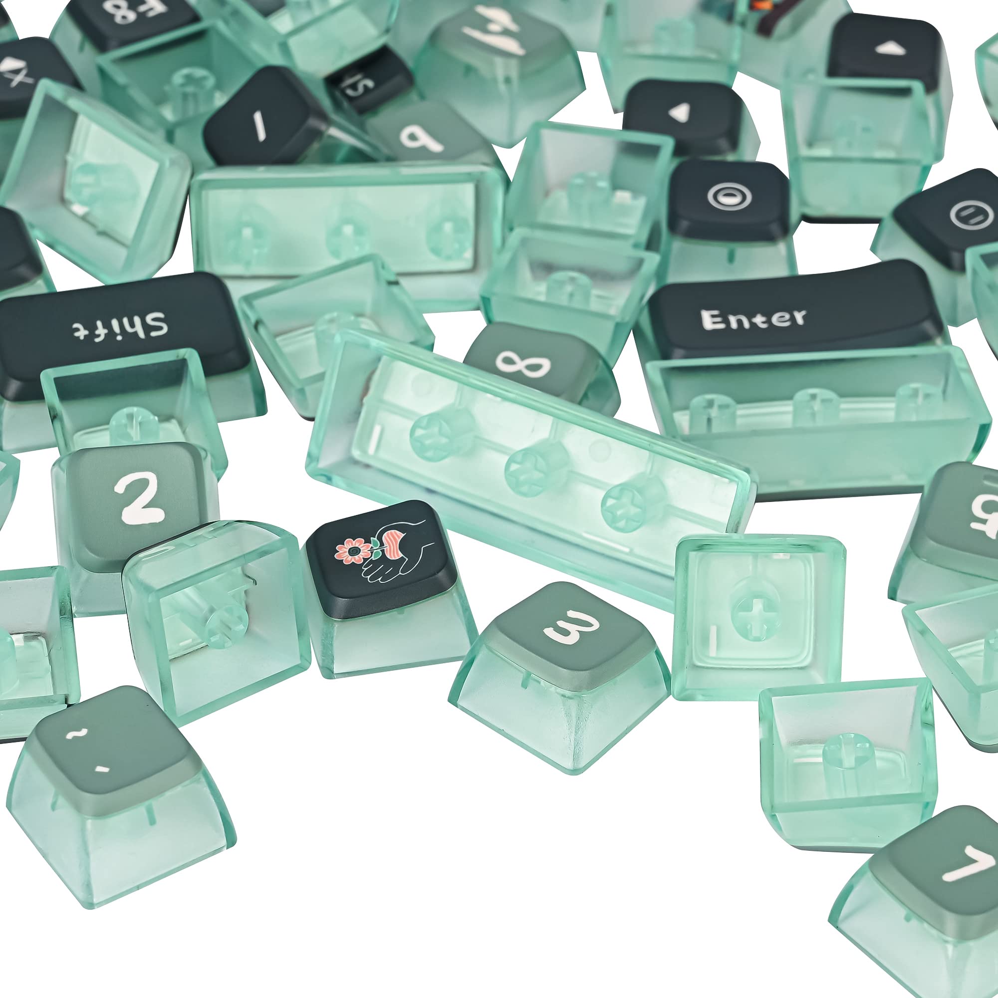 Snapklik.com : Fogruaden Pudding Keycaps 60 Percent, 118 Dye ...