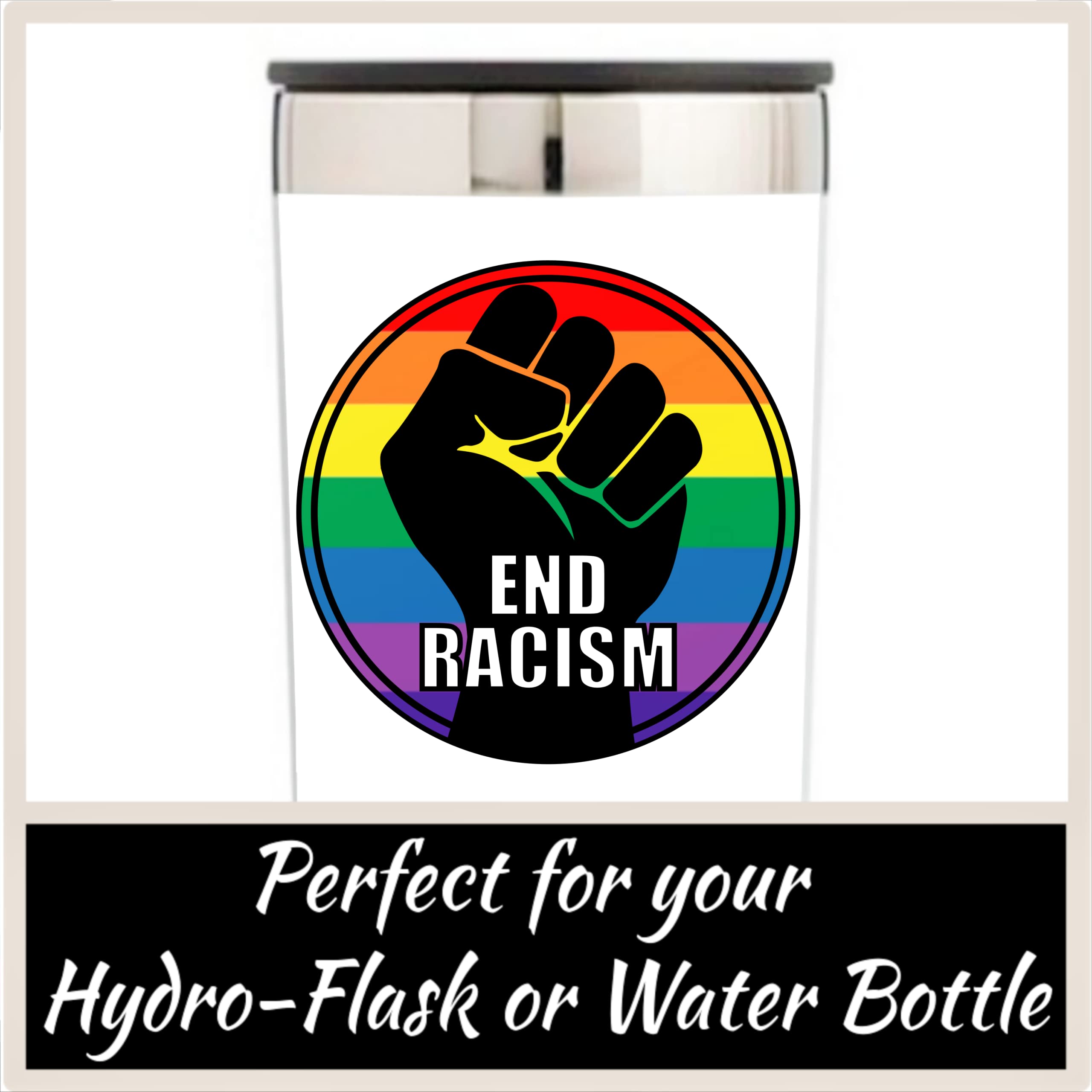 Black Lives Matter Vinyl Sticker Decal (2 Pack) - 4x4 Inches - for Car Truck SUV