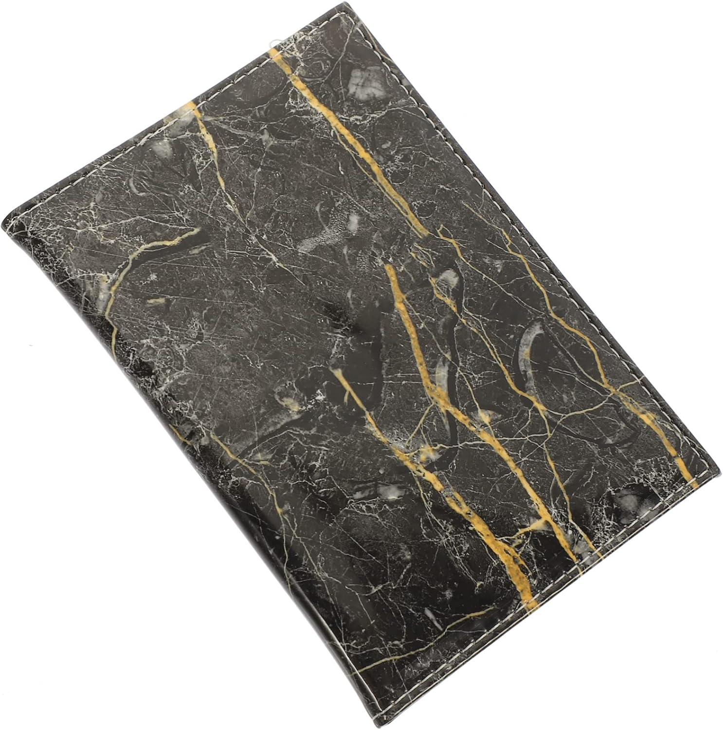 VALICLUD Porta passaporto Scatole per documenti in PU Custodia per documenti Custodia per carte Porta carte Cartella a punti Biglietti Libro per passaporto essenziale, Nero