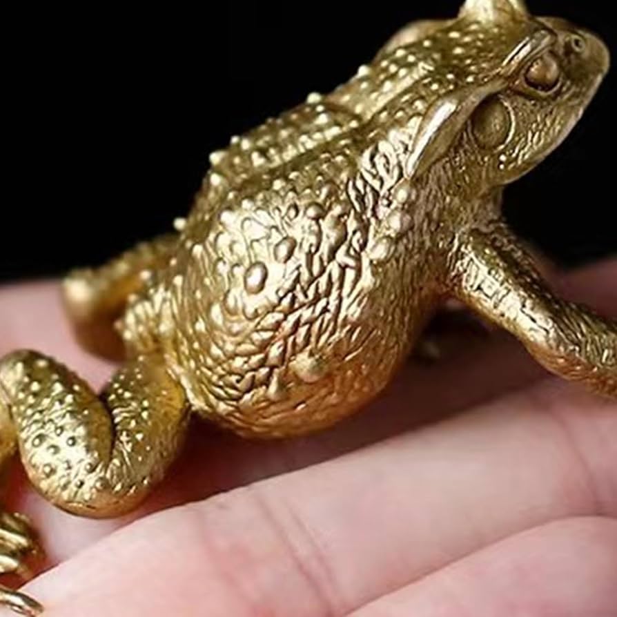 Amazon.co.jp: Dutdsral ヒキガエル形 装飾 真鍮 ヒキガエル 置物