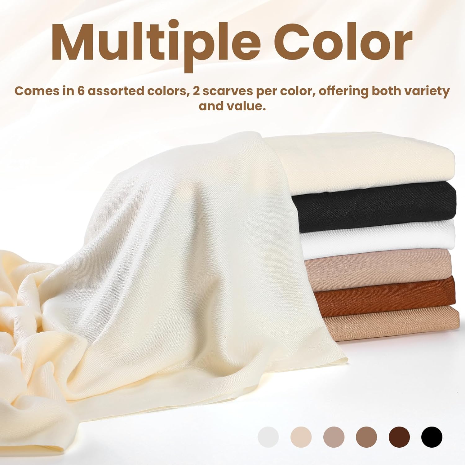 Cutecrop 12 Sets Wedding Pashmina Shawls Wraps Gift for Guests Elegant Bridal Bridesmaid Wedding Party Favors