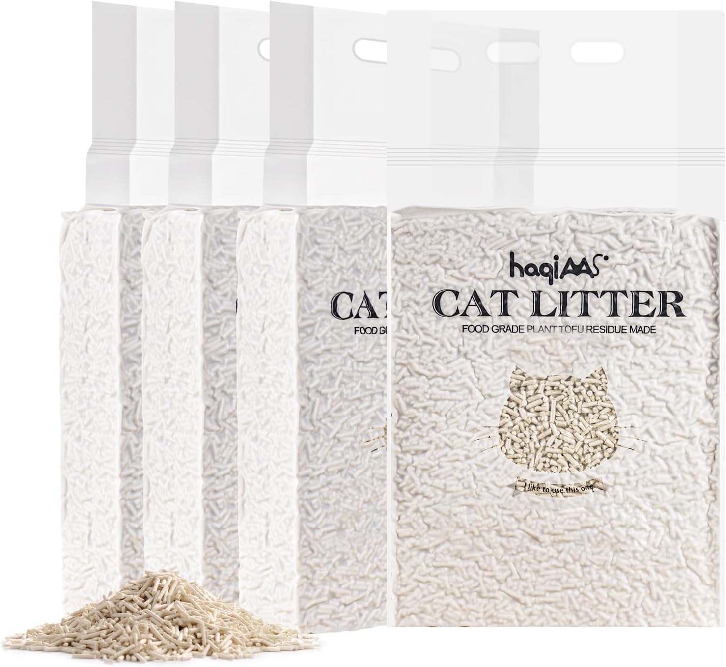 BCHARYA Clumping Cat Litter, Original Unscented Tofu Cat