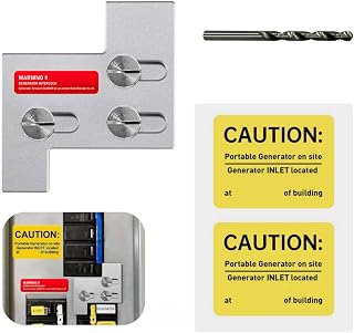 Generator Interlock Kit Compatible with General Electric GE 150 or 200 amp Main Breaker,1 1/4 Inch Spacing Between Main and Branch Breaker,Professional and Interlock Kit