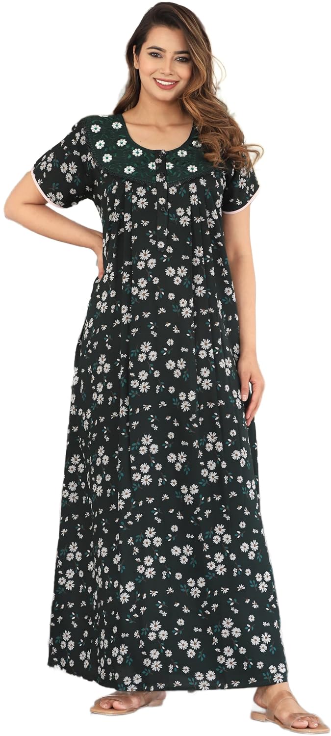 G4Girl Women's Comfortable and Stylish Alpine Nighty for Women | Night Gown | Night Dress | Maxi | G1024 - Review, Price and Buying Guide