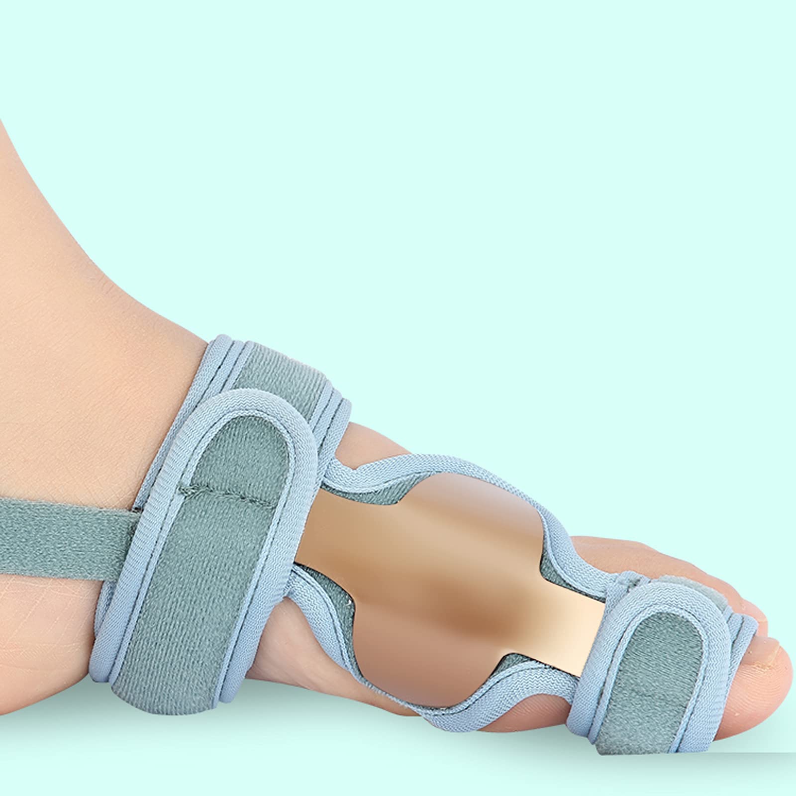Corrector de juanetes Férula ortopédica para juanetes Alivio del Dolor Hallux Valgus no quirúrgico Metal Duradero No se deforma fácilmente Soporte de día y Noche para Adultos