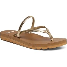 Sanuk Yoga Strappy Womens Sandals | Yoga Mat Footbed | Strappy Flip Flops for Women | Lightweight Summer Sandals | Womens Beach Sandals