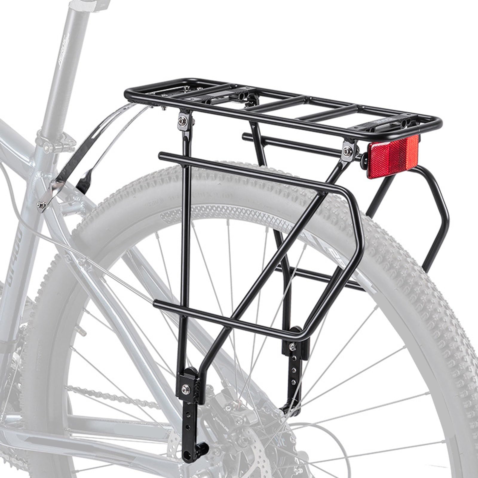 Bicicletas Asiento Trasero Estante Engrosado Portaequipajes Portaequipajes Carga Bicicleta de Montaña Enduring Carga Freno de Disco V Asiento Dividido Espesado