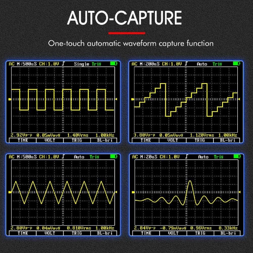ET2010A Multimetro Oscilloscopio Portatile Con 10A 250V Fusibili AC DC Tensione Corrente Capacitanza Test