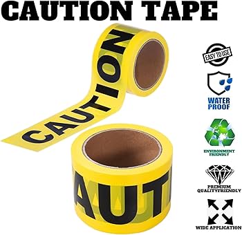 Amazon.co.jp: NOELAMOUR バリケードテープ コーションテープ 100M