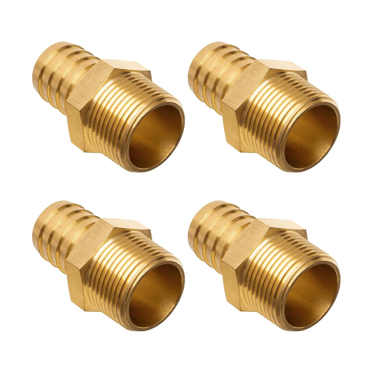 Sourcing Map Raccordo A Gomito Per Tubo In Ottone, 5 Pezzi, 1/2 - Foto 7