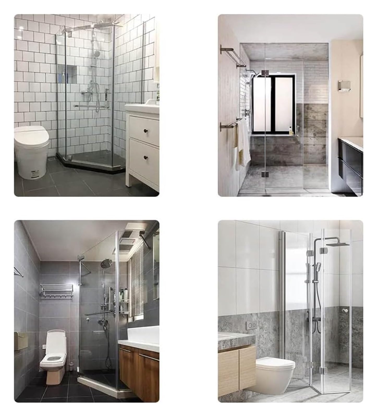 Bisagras para puertas de ducha de cristal Glass Door Pivot Hinges For Shower Door 304 Stainless Steel 4mm 90/135/180Deg 45kg 8-12mm(180°)