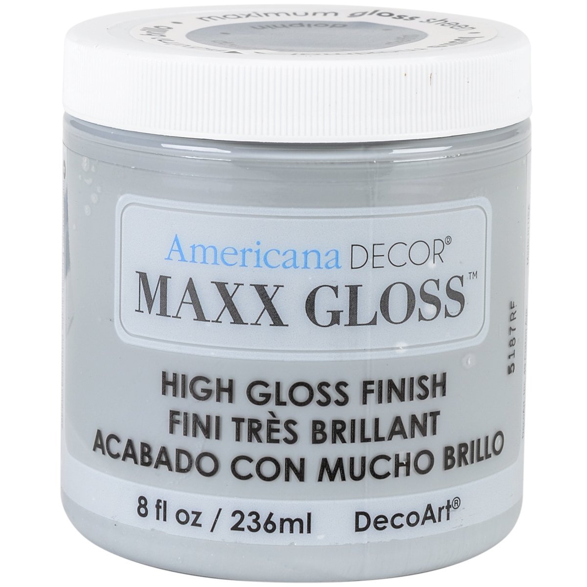 DecoArt Americana Décor Maxx Gloss Bottle Paint, Acrylic, Dolphin, 7 x 7 x 8 cm