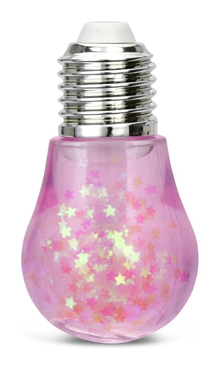iscream Holiday Lights Strawberry Scented Wand Applicator Lip Gloss with Holographic Stars