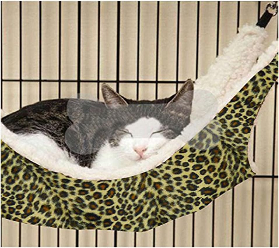 Greenery Fashion Soft Comfort Warm Hanging Large Hammock Sleeping Nap Bed Wild Time Funny Cage Pad Cushion Mat for Pet Cat Kitten, 53 *…
