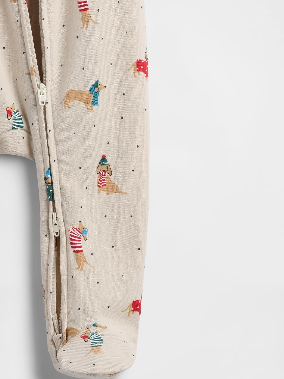 GAP Unisex Baby Two Way Zip Footed One-piece Outfit