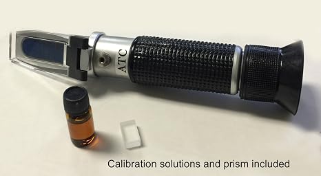 Honey Tester Refractometer, Honey Moisture Water Range 13-25 Percent, With ATC