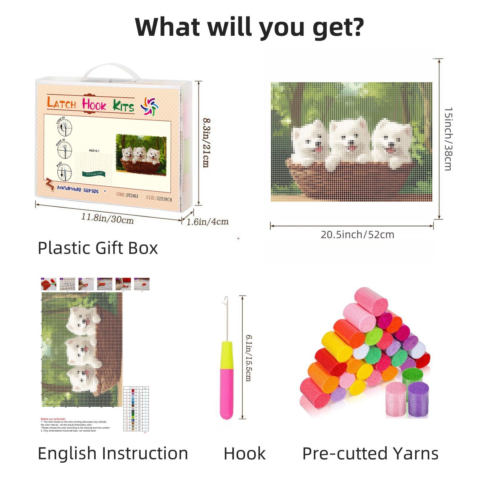 Herrschners Lucky Home Latch Hook Kit