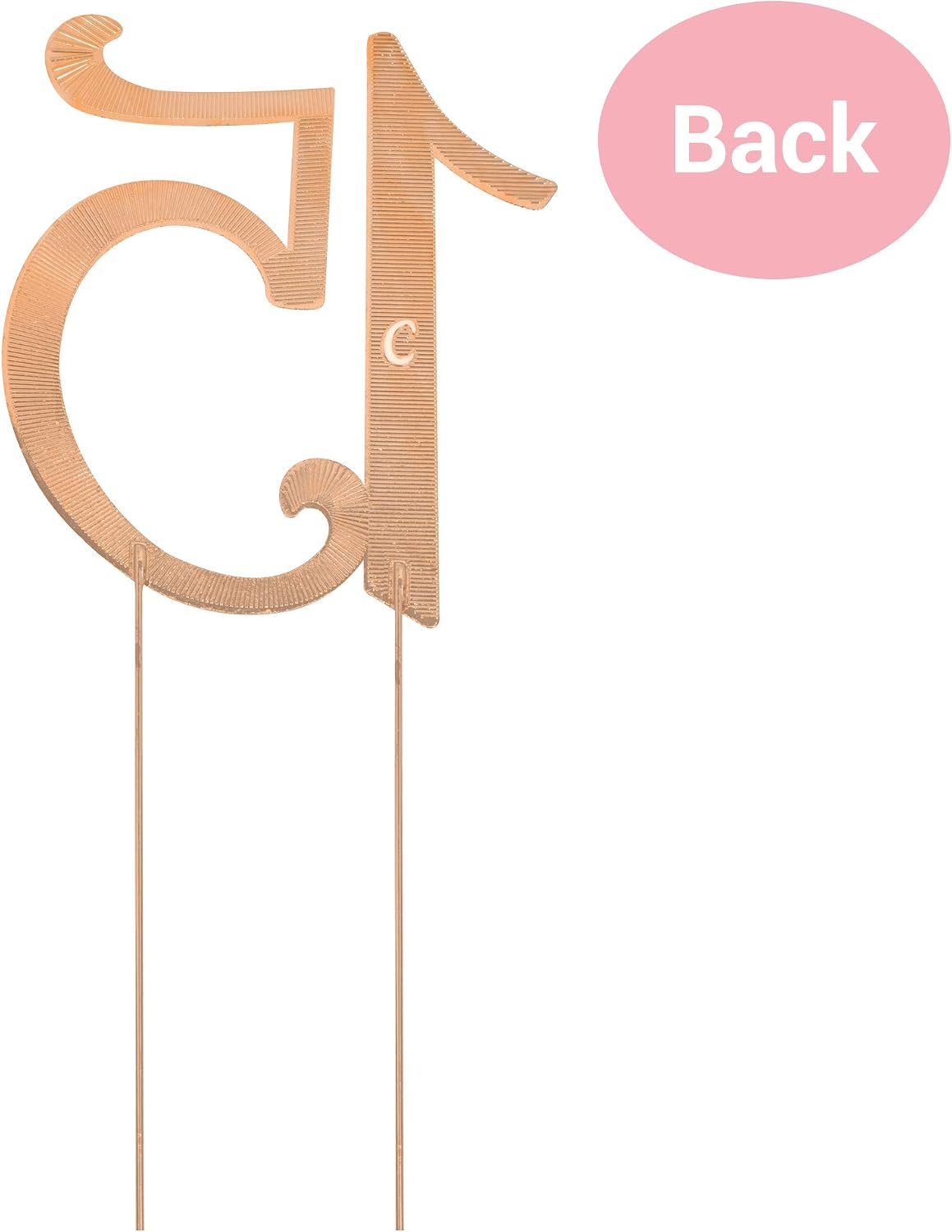 15 Cake Topper - Premium Rose Gold Metal - 15th Birthday or Anniversary Party - Sparkly Rhinestone Quinceanera Cake Topper Decoration Makes a Great Centerpiece - Now Protected in a Box