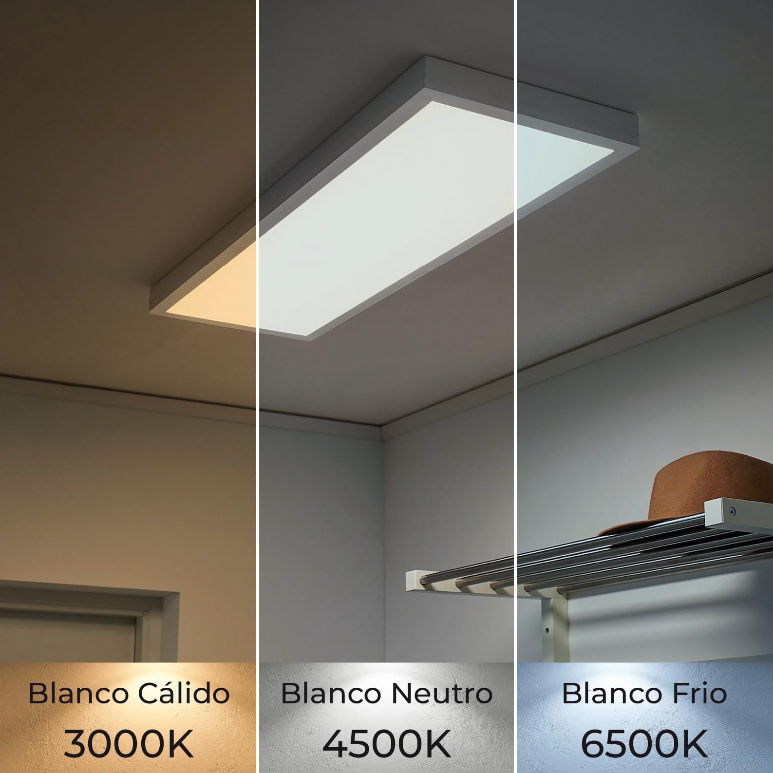 LED ATOMANT Deckenlampe LED Aufputz 120x60cm 96W CCT 3000-6500K 11500lm