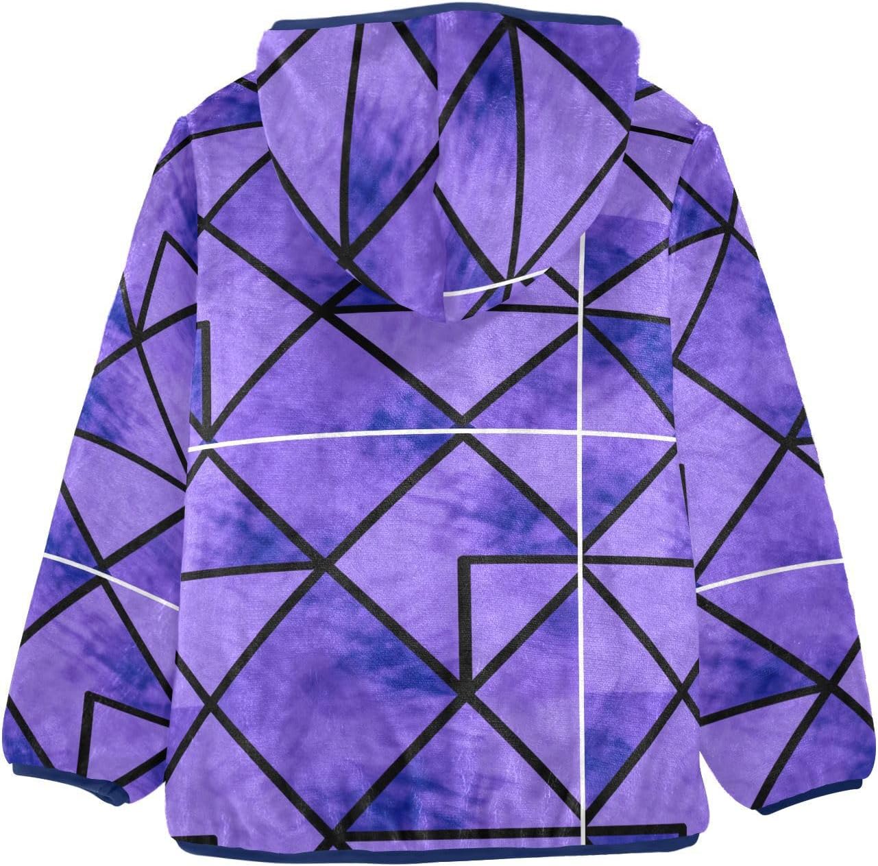 Purple Fleece Jacket Toddler Boy Children Plush Jackets Fall Baby Boys Clothes 3T