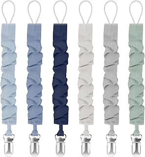 Tender Babe Pacifier Clips for Baby Boys and Girls, Pacifier Holders for Teething Relief and Baby Essentials, Safe for New Price In India