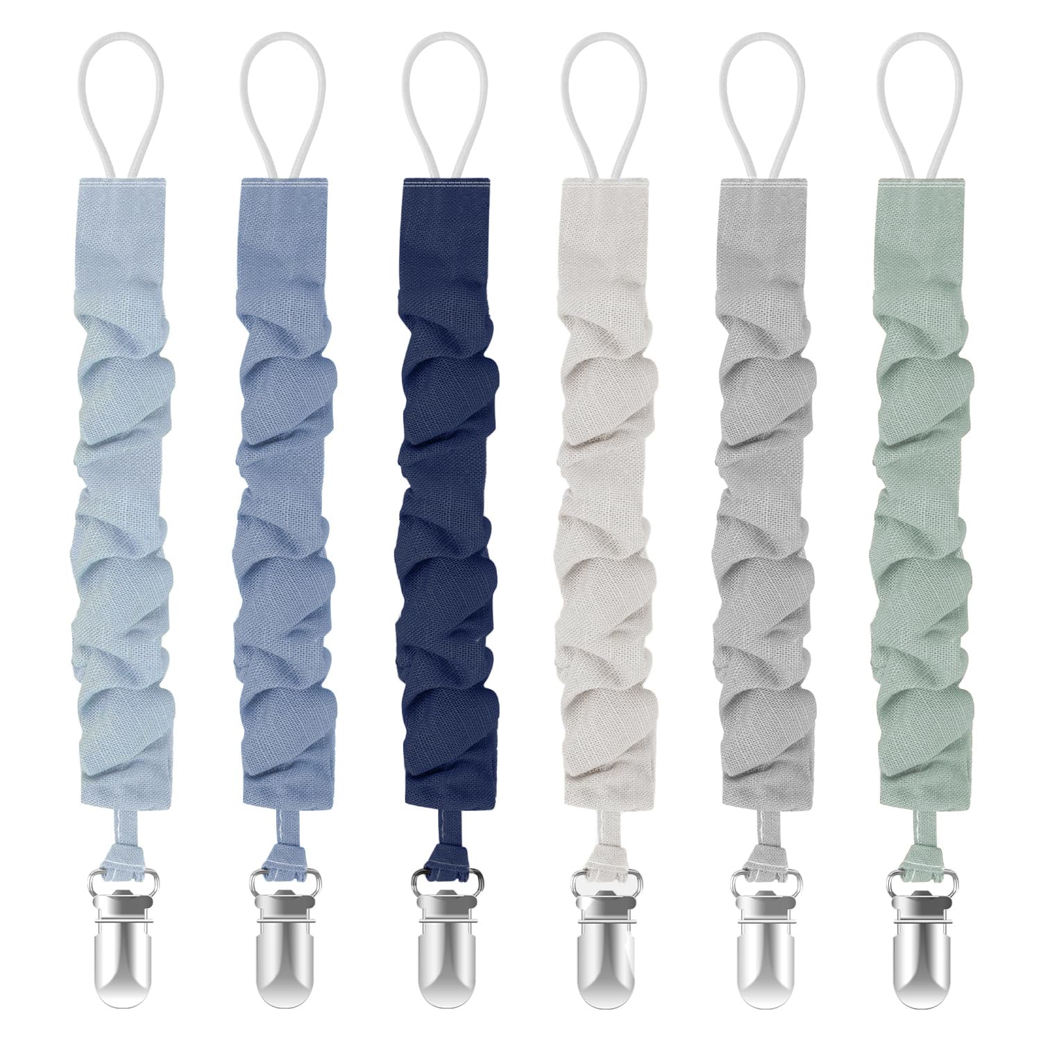 Tender Babe Pacifier Clips for Baby Boys and Girls, Pacifier Holders for Teething Relief and Baby Essentials, Safe for New