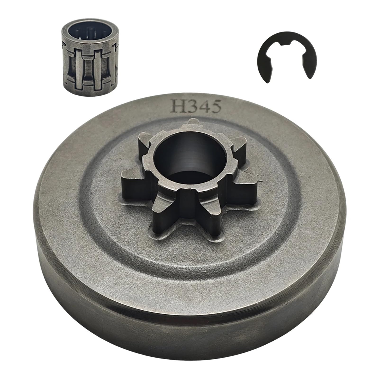 Anillo en E for cojinete de Agujas de Tambor de Embrague de 325" y 7 Dientes for Motosierra 340, 345, 350, 445 y 450, Repuesto 578097901