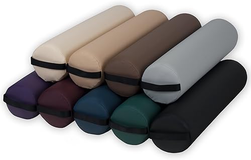 Miniatura 5 de EARTHLITE Almohada redonda completa  Cojín de masaje duradero, tapicería 100% PU con asa de correacalidad profesional para mesa de masajealivio del