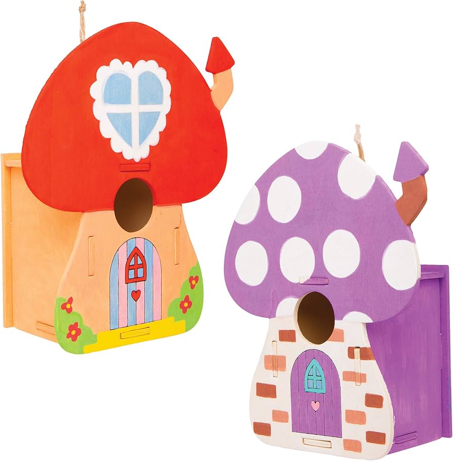 Baker Ross Gufi Di Legno Da Decorare – 6 Sagome In Piedi Con Base Autoportante Per Lavoretti Creativi Bambini
