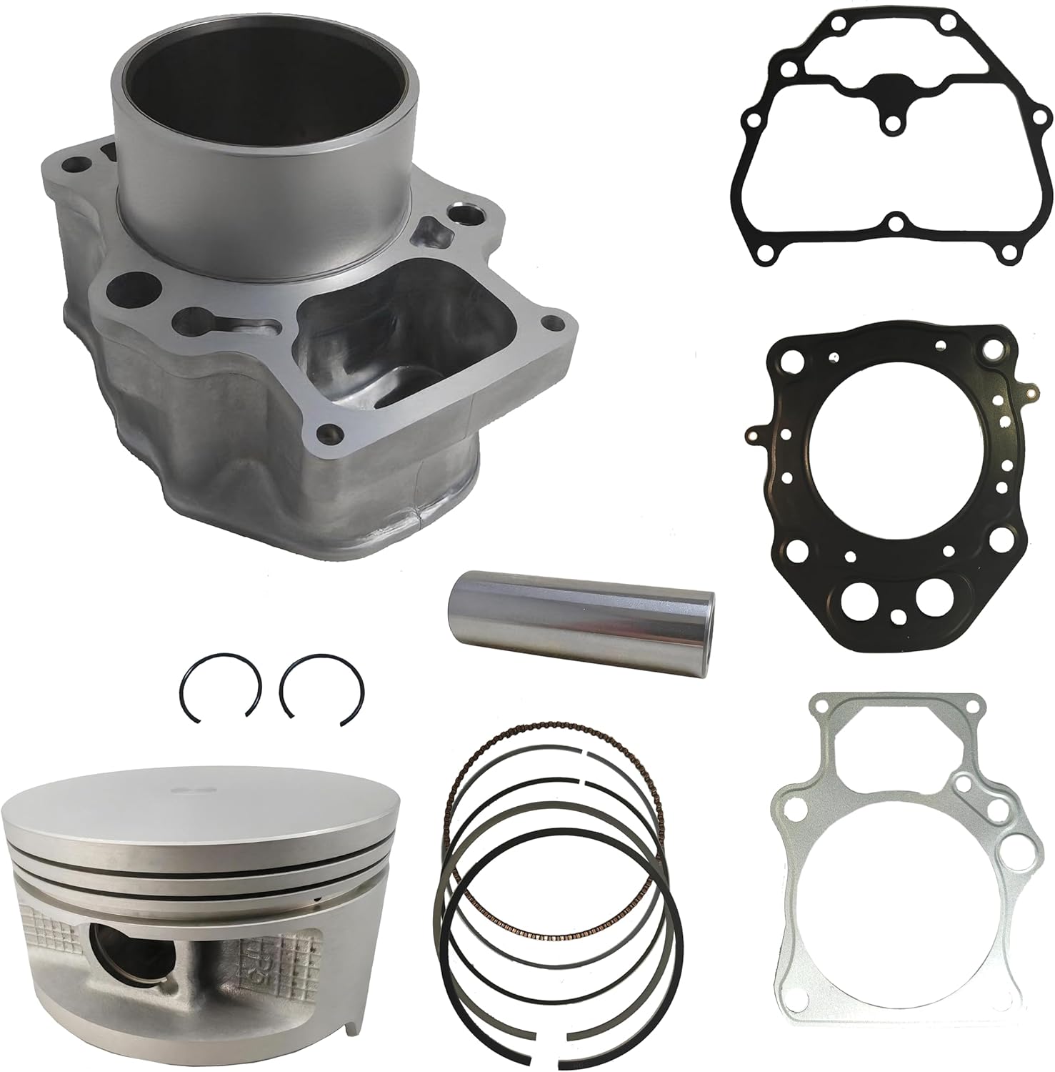 TUOLASI 86.5mm Cylinder Piston Ring Gasket Top End Rebuild Kit Compatible with Honda TRX420 Rancher 420 Rancher420 TRX 420 2007-2018, 12100-HP7-A00, 12191-HP5-601, 12251-HP7-A01