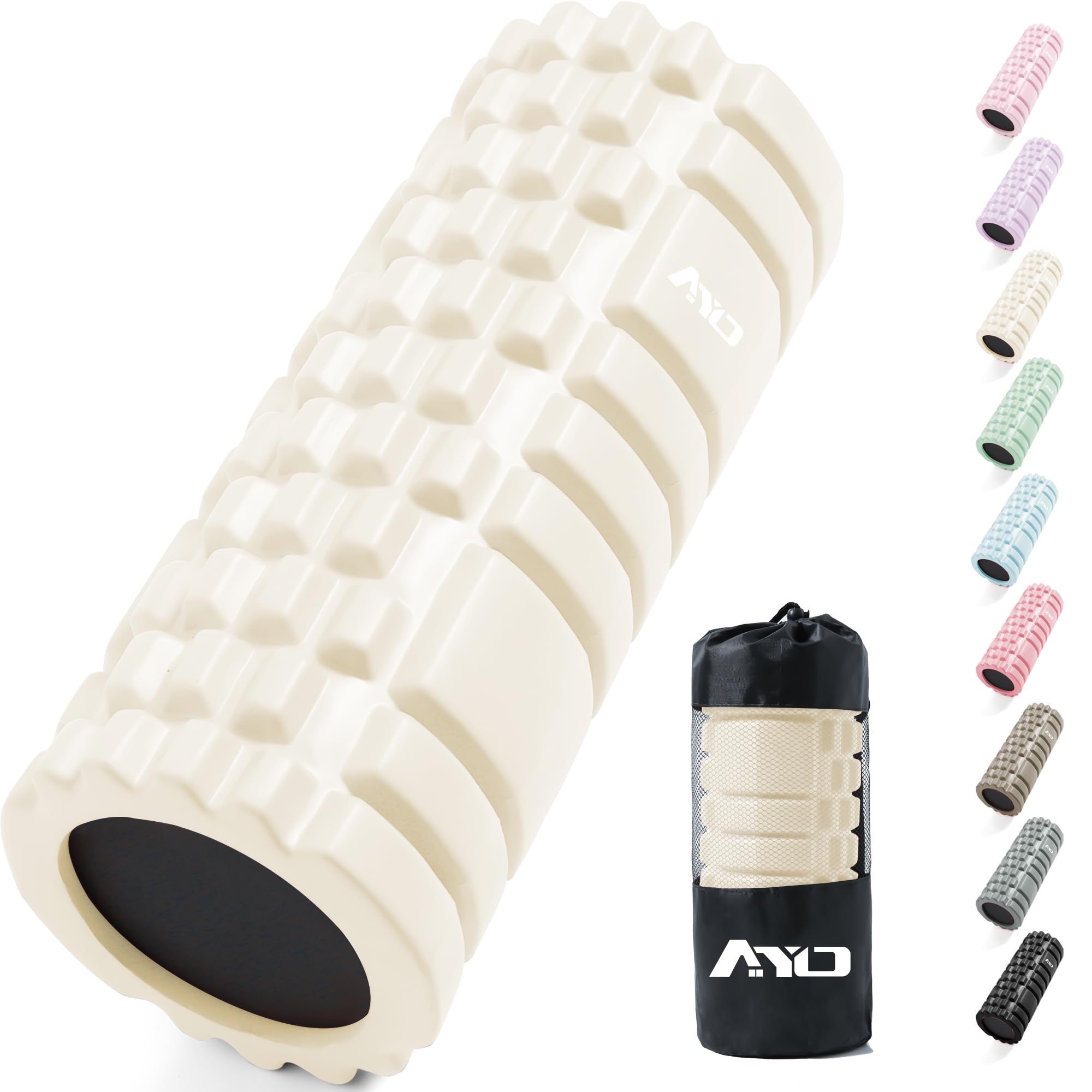 Amazon | フォームローラー AYO 筋膜リリースローラー【中実一体構造